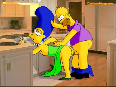 simpsons fuck hard in the kitchen